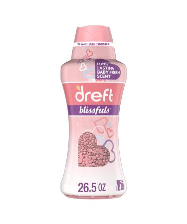Dreft Blissfuls Laundry Scent Booster Beads for Washer, Baby Fresh Scent, 26.5 oz Scent Beads 26.5 oz