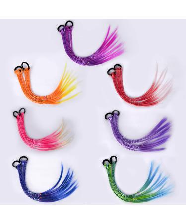 Colorful Girls Hair Extension Accessories - 14pcs Twist Braid, Ponytail Ornaments - Buy Online on GoSupps.com
