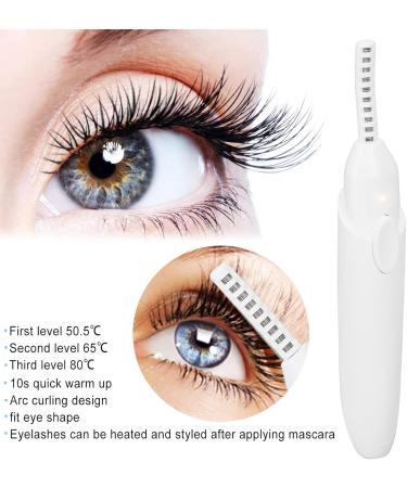 Heated Eyelash Curler - 10s Preheating USB Charging 3 Temperature Levels | Portable Curling Tool for Home & Travel - Buy Online on GoSupps.com