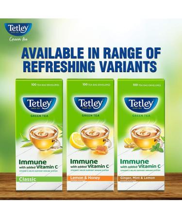  Tetley Tetley Green Tea Ginger Mint and Lemon 100 Tea Bags - Buy Online on GoSupps.com