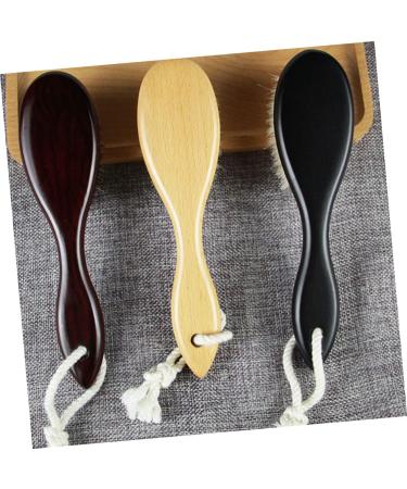 Premium Wooden Hairbrush for Men - Clean & Washable Beard Brush - 20x5cm - Buy Online on GoSupps.com