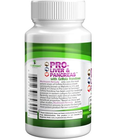 PRO-Liver & Pancreas Herbal Supplement | Liver & Pancreas Support Detox with Grifola Frondosa Mushroom Extract | Vegan, NON-GMO, Made in USA | 60 Tablets - Buy Online on GoSupps.com
