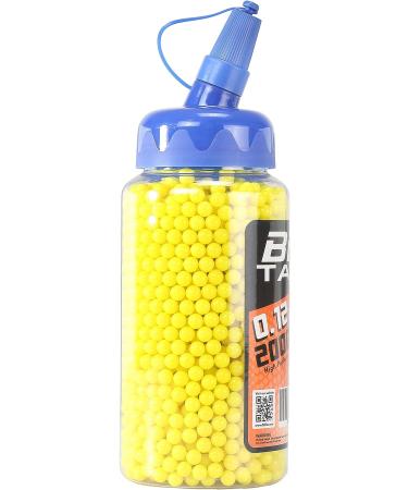 BBTac Airsoft BB 6mm Polished 2000 Round Bottle - Yellow | High-Quality Airsoft BBs - Buy Online on GoSupps.com