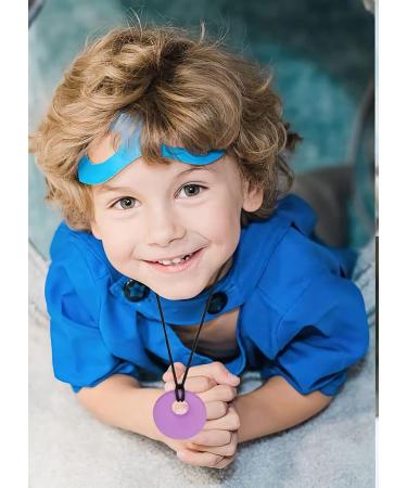 5-Piece Sensory Silicone Chewing Necklace Set for Autism & ADHD | Colorful Teething Toys & Bite Rings for Kids - Buy Online on GoSupps.com