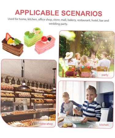 HOMSFOU 15 Pcs Simulation Cake Model Cake Display Model Fake Decorative Cakes Fake Cupcake Artificial Mousse Cake Photo Prop Food Toy Simulation Dessert Models Cupboard Fake Decoration - Buy Online on GoSupps.com