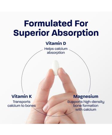 BONE SCIENCE Prime Height Bone & Growth Support with Calcium Vitamin D3 & K2 Magnesium & Zinc Nutrient-Based Vegan Immune Formula Non-GMO 120 Tablets - Buy Online on GoSupps.com
