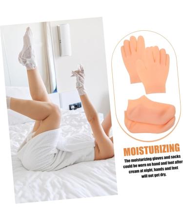 SOESFOUFU 1 Set Beauty Gloves Socks Moisturizing Gloves Waterproof Socks Womens Socks Hand Gloves Moisturizing Overnight Moisturizing Hand Gloves Elasticity Sebs Miss Lotion - Buy Online on GoSupps.com