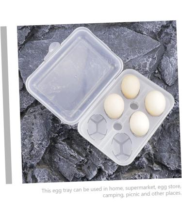 Yardenfun Box Pressure-proof Egg Carton Refrigerator Eggs Camping Fridge Egg Bins Egg Tray Desktop Accessories - Buy Online on GoSupps.com