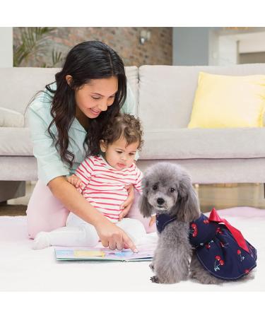 Petcute Dog Dress: Elegant Bowknot Summer Skirt for Small Dogs - Flower Tutu Wedding Lace & Princess Clothing - Buy Online on GoSupps.com
