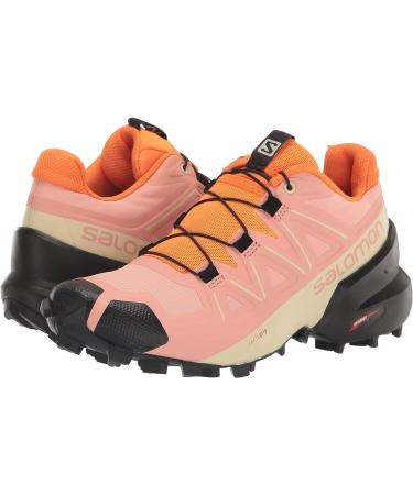 Salomon Women's Speedcross 5 Trail Running Shoes - Size 8, Blooming Dahlia/Black/Vibrant Orange - Buy Online on GoSupps.com
