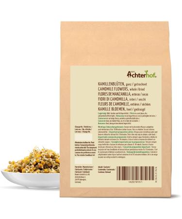 Buy Dried Chamomile Flowers 500g | 100% Natural Whole Chamomile | Mild & Slightly Bitter Taste | Camile Tea | Achterhof Quality - Buy Online on GoSupps.com
