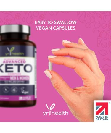 Keto Max Strength Weight Loss Complex - 60 Vegan Capsules with MCT Oil, Green Tea, Bio-Cultures, Vitamins & Minerals - Made in UK - Buy Online on GoSupps.com