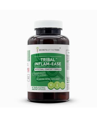 Secrets of the Tribe - Tribal Inflam-Ease, Intestinal Comfort Formula, Herbal Supplement Blend (120 Capsules) 120 Count (Pack of 1)