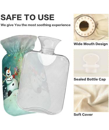 Snowman Christmas Hot Water Bottle - 1L Pain Relief & Heating Cushion for Headache & Back Pain - Buy Online on GoSupps.com