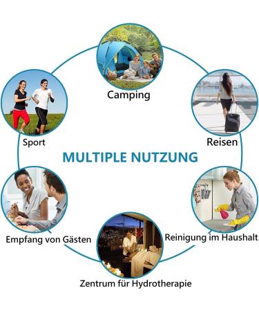 Amloo 200 Magic Compressed Towels - Mini Travel & Outdoor Sports Towels Disposable Finger Washcloths with 3 Transport Cases | Ideal for Health & Hygiene - Buy Online on GoSupps.com