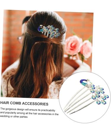 Beatifufu Diamond Phoenix Hair Comb Peacock Hair Comb Bridal Headpiece Rhinestone Clip Accessories Winter Party Hair Comb Flower Girl Hair Clip Hair Accessories Wedding Headdress Combs Alloy - Buy Online on GoSupps.com