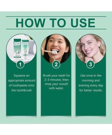 Gentle Herbal Mint Toothpaste - Daily Oral Clean Teeth Brightening Gum Care & Long-Lasting Fresh Breath(2PCS) - Buy Online on GoSupps.com