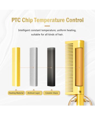 Ten-Tatent Hot Comb Hair Straightener - Electric Ceramic Beard Straightening Brush - Buy Online on GoSupps.com