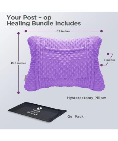 Zomaple Hysterectomy Pillow - Comfortable Recovery Pillow with Gel Pack and Pockets - Buy Online on GoSupps.com