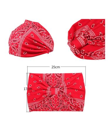 Sethexy Boho Hair Straps - Stretchy Cotton Bandeau Fashionable Knotted Accessories for Sports & Travel - 4 Pack in Black - Buy Online on GoSupps.com