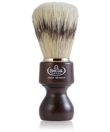 Omega 26 - Shaving brush made of pure bristles dark brown