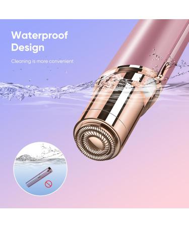Facial Hair Removal for Women Painless Rose Gold Shaver USB Rechargeable As Seen on TV Includes 2 Replacement Heads - Buy Online on GoSupps.com