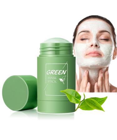 Green tea mask stick green tea purifying clay stick mask oil control green tea clean mask combats acne and blackheads improves the skin for all skin types men women