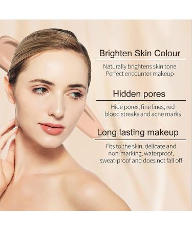 Mushroom Head Air Cushion CC Cream BB Cream Oil Control Moisturizing Concealer Nude Matte Conceale BB Cream Makeup Base Long Lasting with Mushroom Makeup Sponge BB Cream Makeup (Natural) 15 g (Pack of 1) Natural - Buy Online on GoSupps.com
