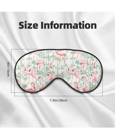 Floral Flamingo Eye Mask - Adjustable Soft Imitation Silk Night Blindfold | International Shipping - Buy Online on GoSupps.com