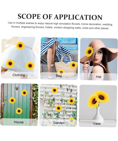 Zerodeko 50 Pcs Simulated Sunflower Clothes Decoration Easy to Attach Patch Sunflower Design Attractive Patch Cotton Patch Coat Artificial Flower Dance Costume Clothing Decorate Silk Cloth As Shownx5pcs 10X10X2CMx5pcs - Buy Online on GoSupps.com