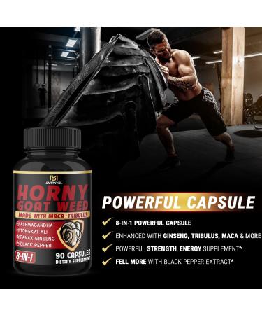 BMVINVOL Horny Goat Weed Capsules - 7000mg - Pack of 2 - 180 Capsules - Buy Online on GoSupps.com