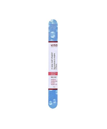KISS 2-Way Nail Shaper 180/240 - Pack of 12 | Medium/Fine Grit F113N - Buy Online on GoSupps.com