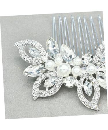 Angoily 1pc Hair Jewels for Women Hair Comb Flower Girl Hair Accessory Bridal Womens Hair Clips Rhinestone Hair Clip Womens Barrettes for Hair Wedding Hair Accessories Bride - Buy Online on GoSupps.com