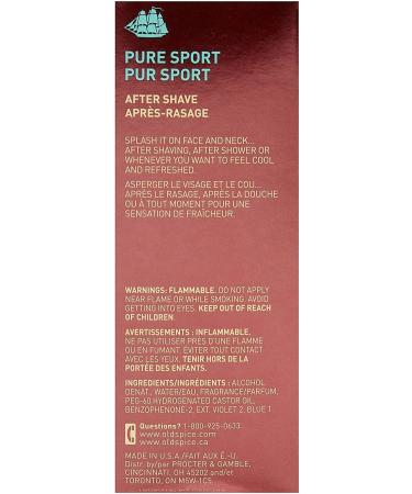 Old Spice After Shave Lotion Pure Sport - 6.37 oz Bottle - Buy Online on GoSupps.com