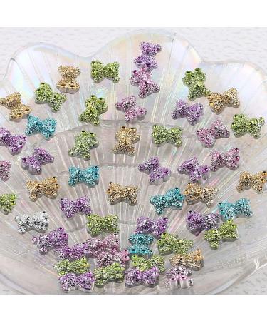 50pcs 3D Little Bear Nail Charms - Cute Bear Resin Charms for Acrylic Nails - Colorful Bears Rhinestones for Nail Art & Crafts - Buy Online on GoSupps.com