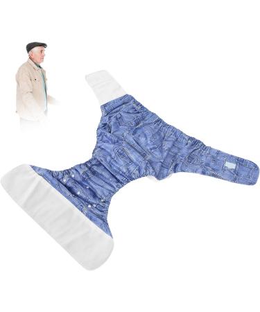 Adjustable Reusable Adult Diaper Pants - Incontinence Care for Seniors | Washable & Comfortable (Blue) - Buy Online on GoSupps.com