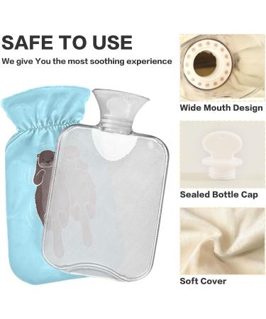 ZZXXB Hot Water Bottle with Fleece Cover - 1L PVC Heat Bag for Neck & Shoulder Pain Relief Hand & Feet Warmer Cold Therapy - Buy Online on GoSupps.com