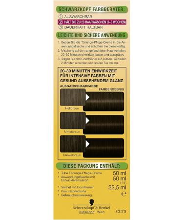 Schwarzkopf Country Colors Intensive Tint 70 Brazil Dark Brown - 122.5 ml | International Shipping Available - Buy Online on GoSupps.com