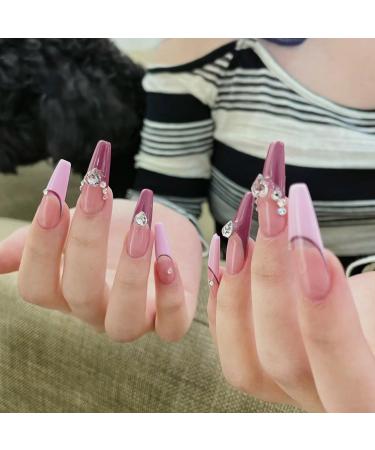 DouborQ Dark Pink Nail Polish Long-lasting Glossy Nail Art Varnish (42) Dark Pink-42 - Buy Online on GoSupps.com