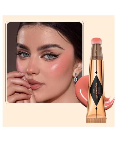 Long-Lasting Liquid Facial Blush with Pillow Applicator - Creamy Smooth Formula - Wall Pink #03 - 15g (1 Pack) | Shop Internationally - Buy Online on GoSupps.com