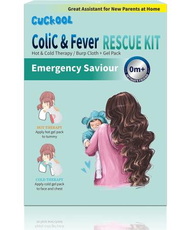 CUCKOOL Colic & Fever Rescue Kit with Hot/Cold Therapy Burp Cloths - 1 Set - Buy Online on GoSupps.com