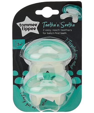 Tommee Tippee Stage 1 Teethers 3m+ 2 Count (Pack of 1)