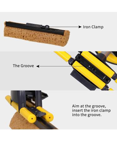 Yocada Sponge Mop with Extendable Telescopic Handle for Home and Commercial Use - Buy Online on GoSupps.com