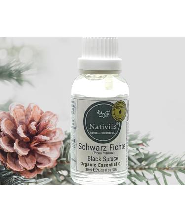 Buy Nativilis Essential Bio-Black Spruce Oil | Antiseptic for Respiratory & Muscle Pain Relief | Copaiba Aromatherapy - Buy Online on GoSupps.com