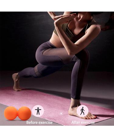 QUR Peanut Massage Ball - Double Massage Ball for Myofascial & Muscle Relaxation Acupuncture Therapy - Yellow | International Shipping Available - Buy Online on GoSupps.com