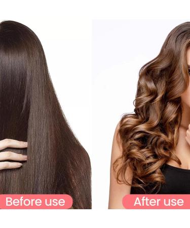 Big Wave Hair Curler Iron Wand 32mm Romantic French Egg Roll Curling Iron Multifunctional Ceramic V-Shaped Hair Curling Iron 4 Gears Temperature Fast Heating for Long or Short Hair (Purple) - Buy Online on GoSupps.com