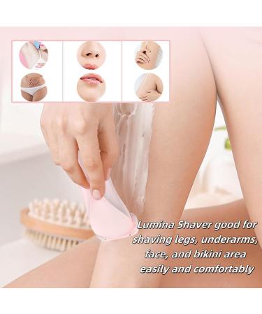 MYNOCK Lumina Shaver 2 in 1 Electric Shaver Razors for Women Lumina Shaver Pro for Private Area Waterproof Electric Razor for Women 2 in 1 Wet And Dry Use Premium Shaver (Blue) - Buy Online on GoSupps.com