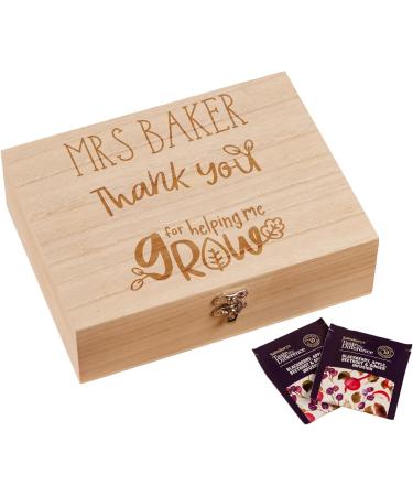 ukgiftstoreonline Personalised Teacher Wooden Tea Box Or Seed Box Gift Gift - Buy Online on GoSupps.com