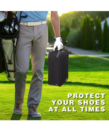 CHAMPKEY Premium Soft Padded Golf Shoe Bag - Durable 300D Polyester Oxford Fabric | Sport Shoe Bag with 210D Liner - Buy Online on GoSupps.com