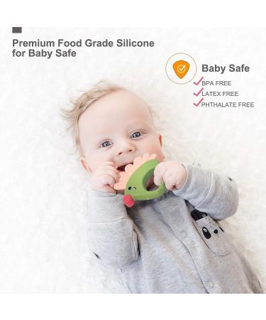 Yiosion Baby Rattle Set - Teether & Spin Toys for 3-12 Month Olds - Educational Gift for Infant - Buy Online on GoSupps.com